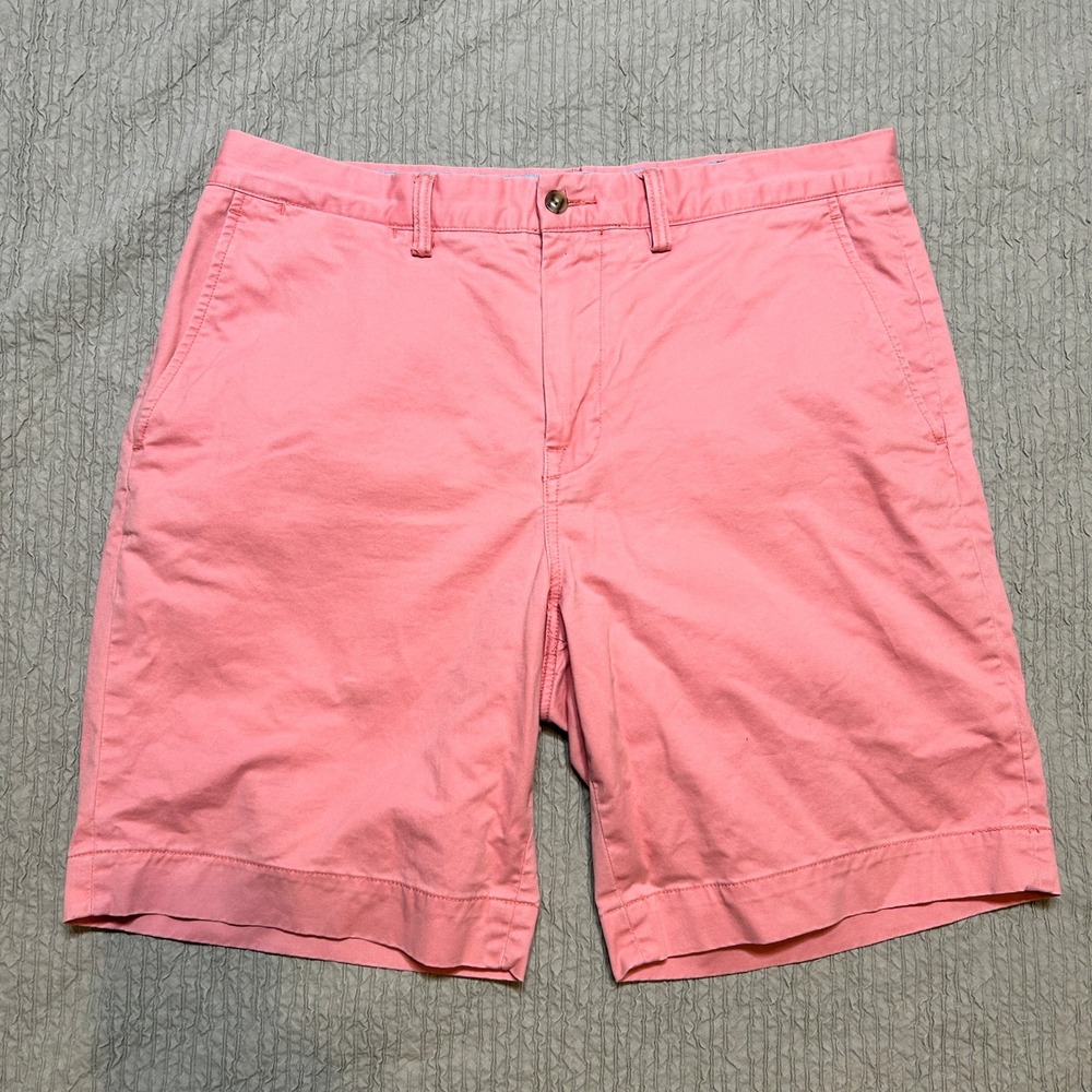 Polo Ralph Lauren Mens Classic Fit 9 Inch Stretch Chino Shorts Pink 34